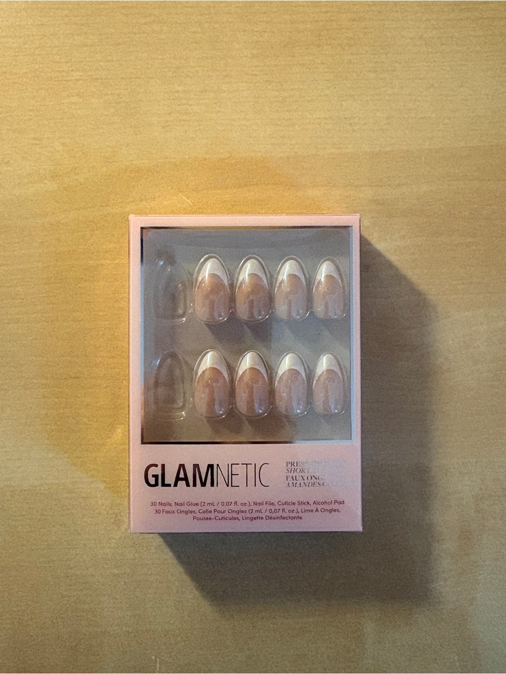 Glamnetic Press-On Nails - Nude Pink French Tip Set